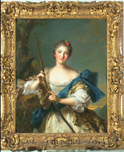 Mademoiselle de Migieu as Diana, 1742 by Jean Marc Nattier